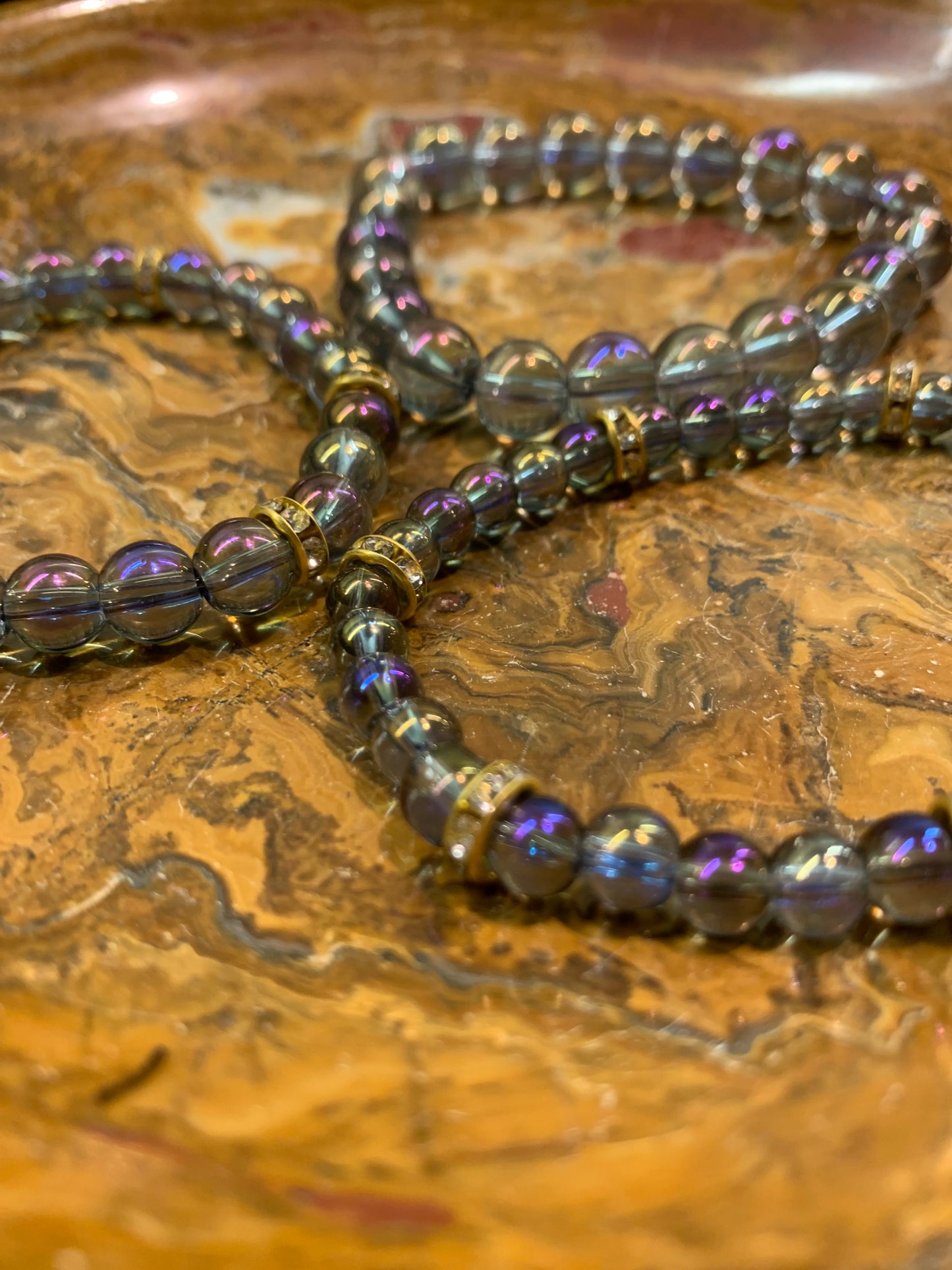 Artisan Sea Glass Bead Bracelet
